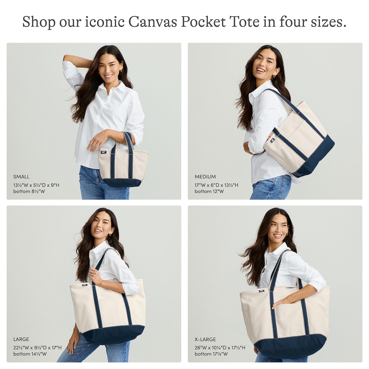Lands end large tote store