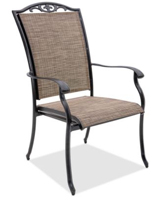 Wythburn Mix and Match Filigree Sling Outdoor Dining Chair, Created for Macy's