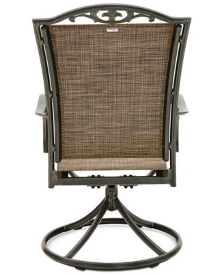 Wythburn Mix and Match Filigree Sling Outdoor Swivel Chair