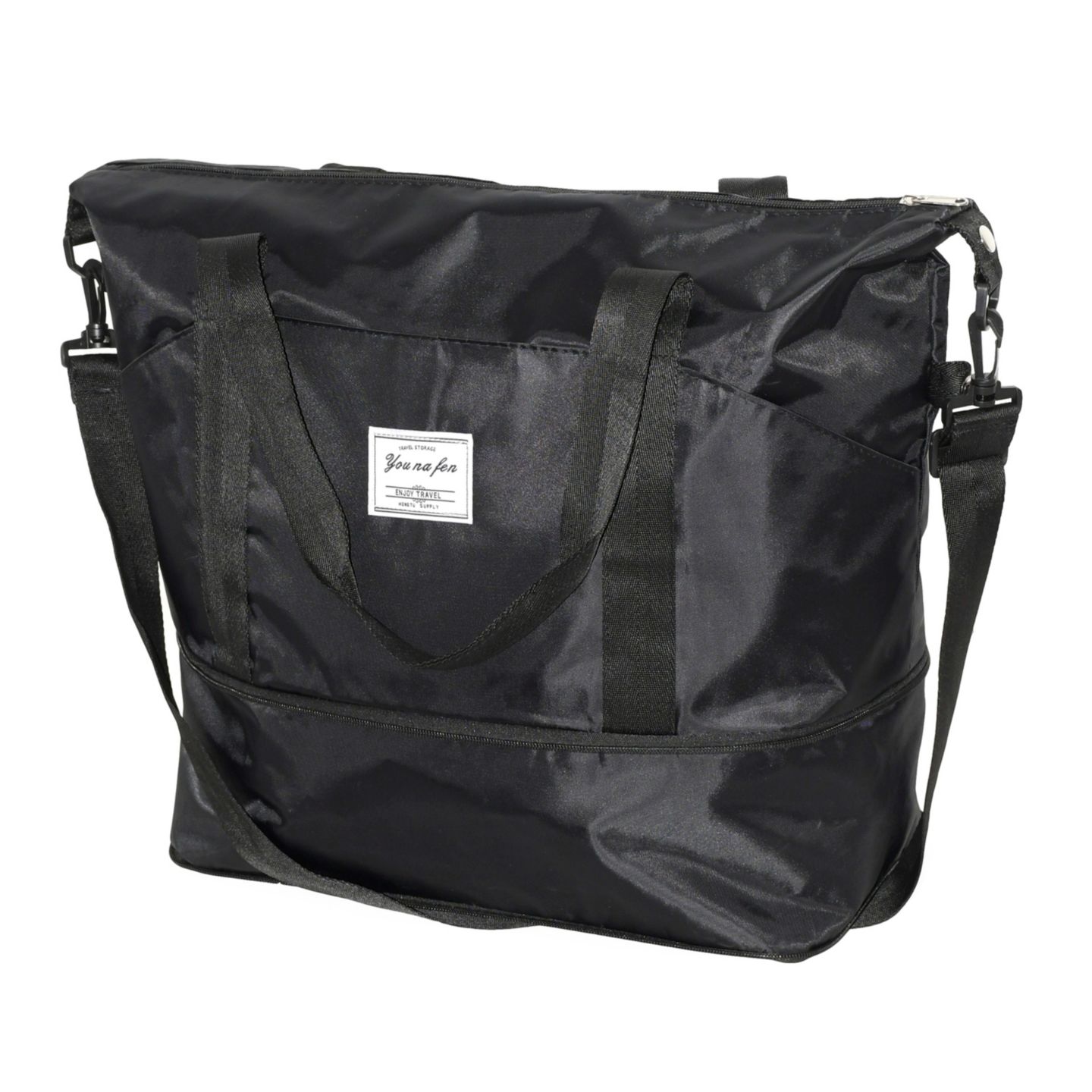 Женская сумка Nicci Ladies Weekender Duffel Expandable, цвет: Чёрный — фото 2