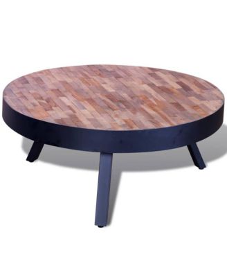 Coffee Table Round Reclaimed Teak Wood