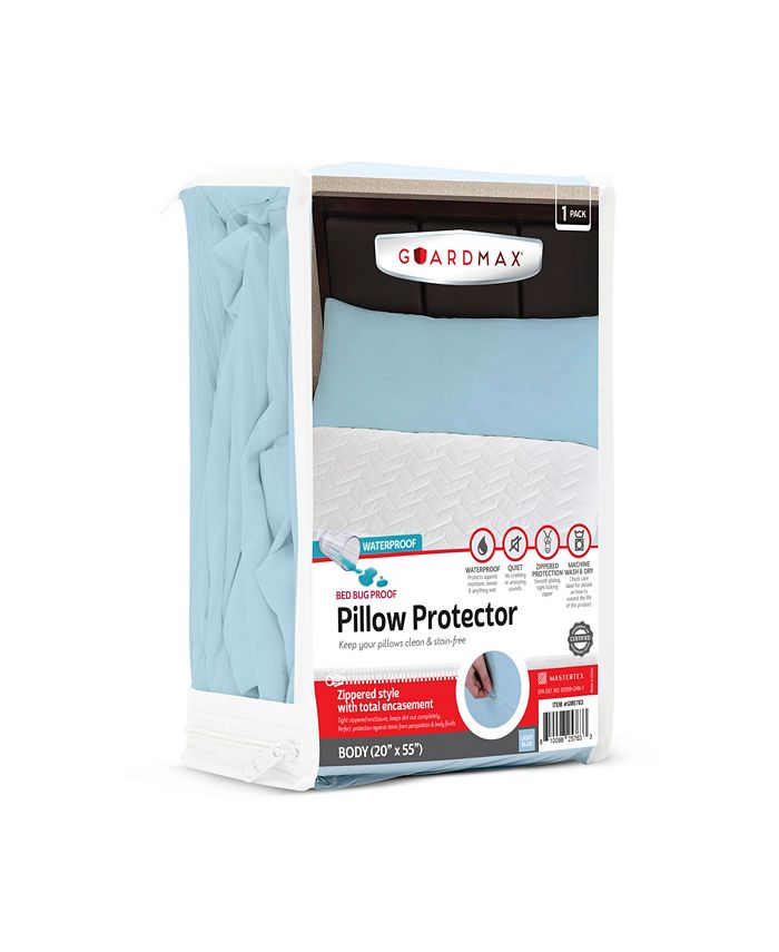 Guardmax Body Size Waterproof Pillow Protector with Zipper (1 Pack ...