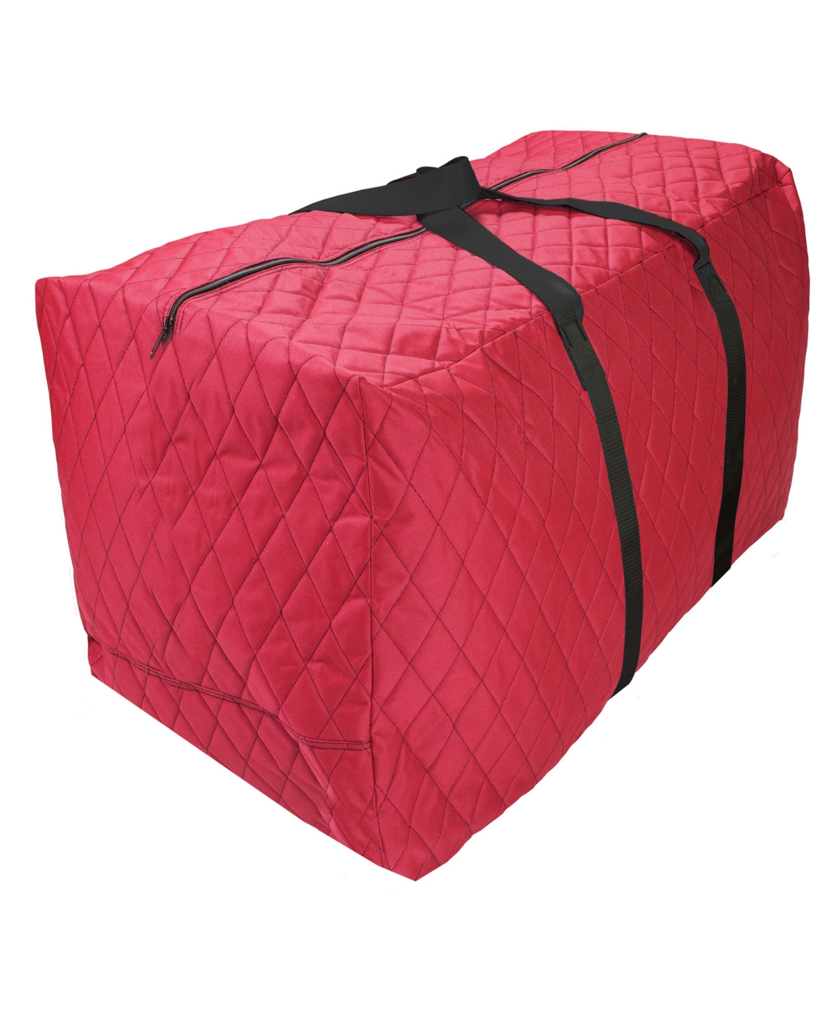 Quilted Christmas Holiday Storage Bag - Red