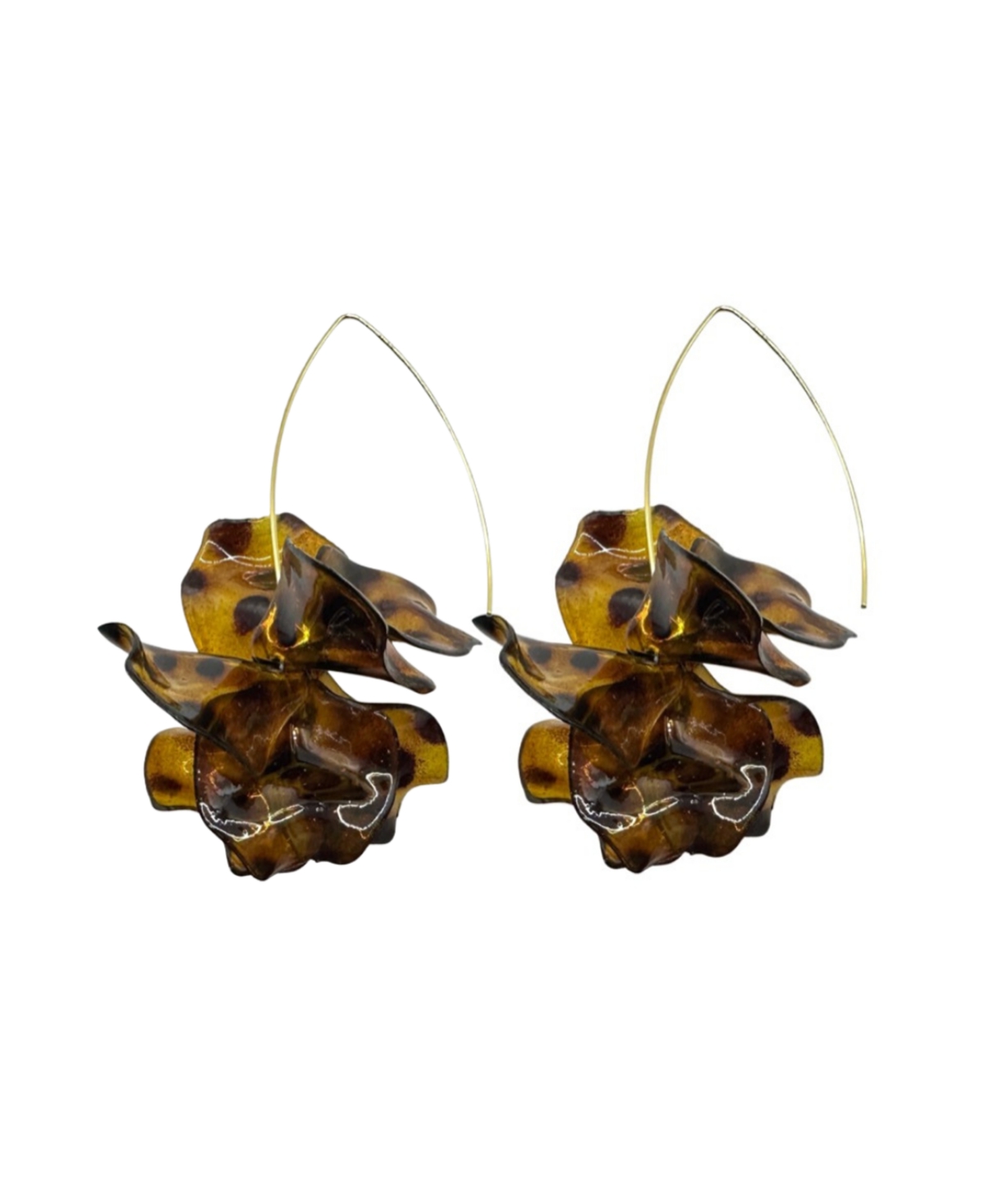 Air Bloom Drop Earrings - Tortise