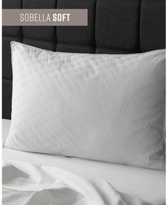 Sobel Westex Sobella Soft 100% Cotton Face Medium Density Pillow, Queen