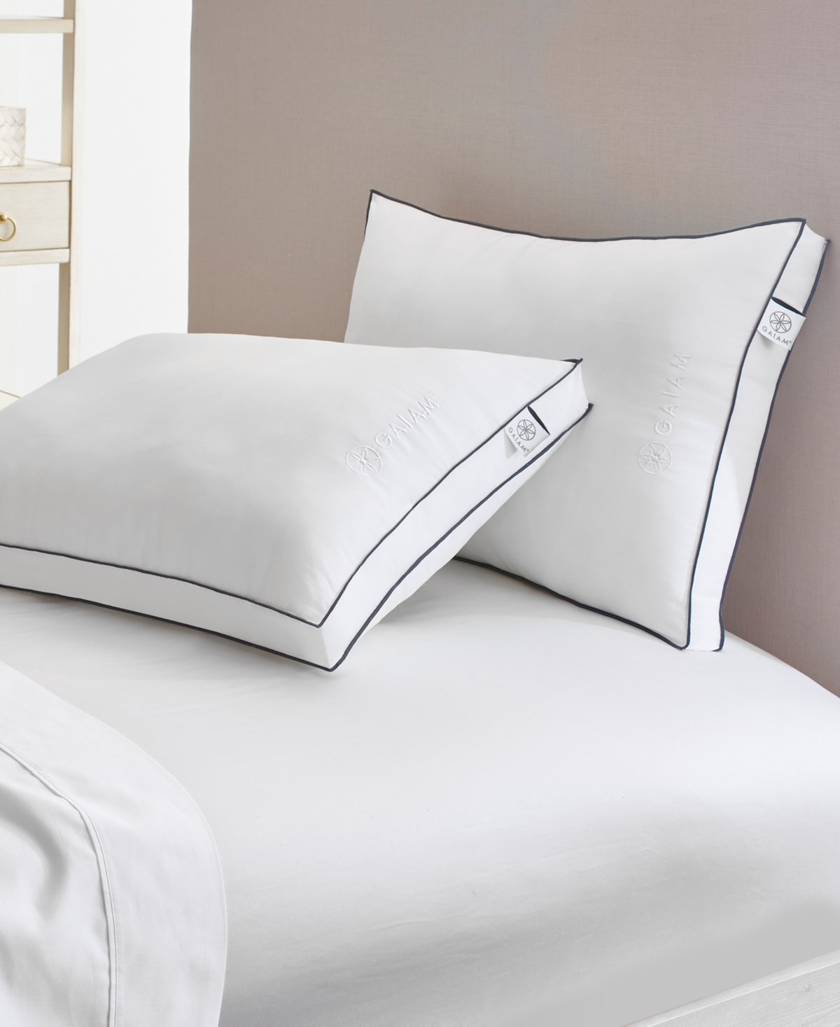 Shop Gaiam Relax Cotton Gel Down Alternative 2-pack Pillow, Standard In White