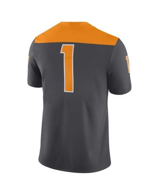 Men's #1 Anthracite Tennessee Volunteers Alternate Game Jersey