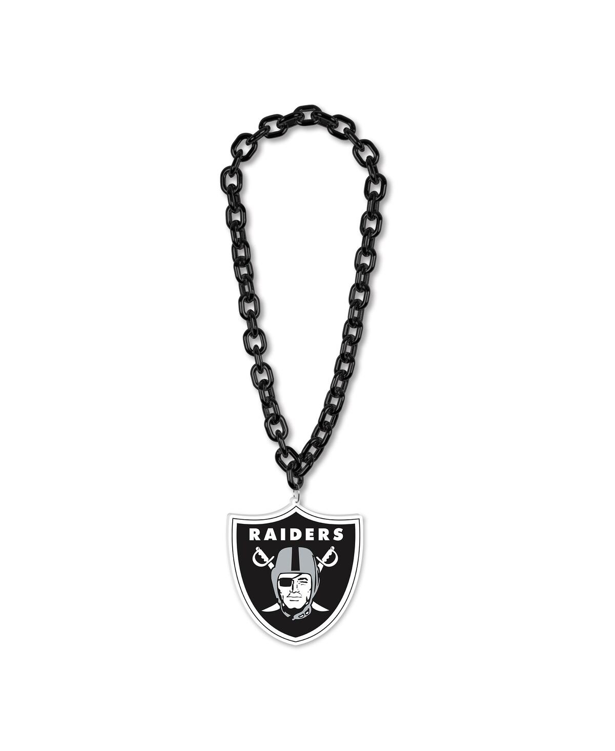 Wincraft Men's And Women's  Las Vegas Raiders Big Chain Logo Necklace In Black
