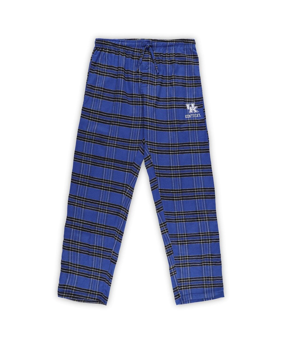 Shop Profile Men's  Royal Distressed Kentucky Wildcats Big And Tall 2-pack T-shirt And Flannel Pants Set