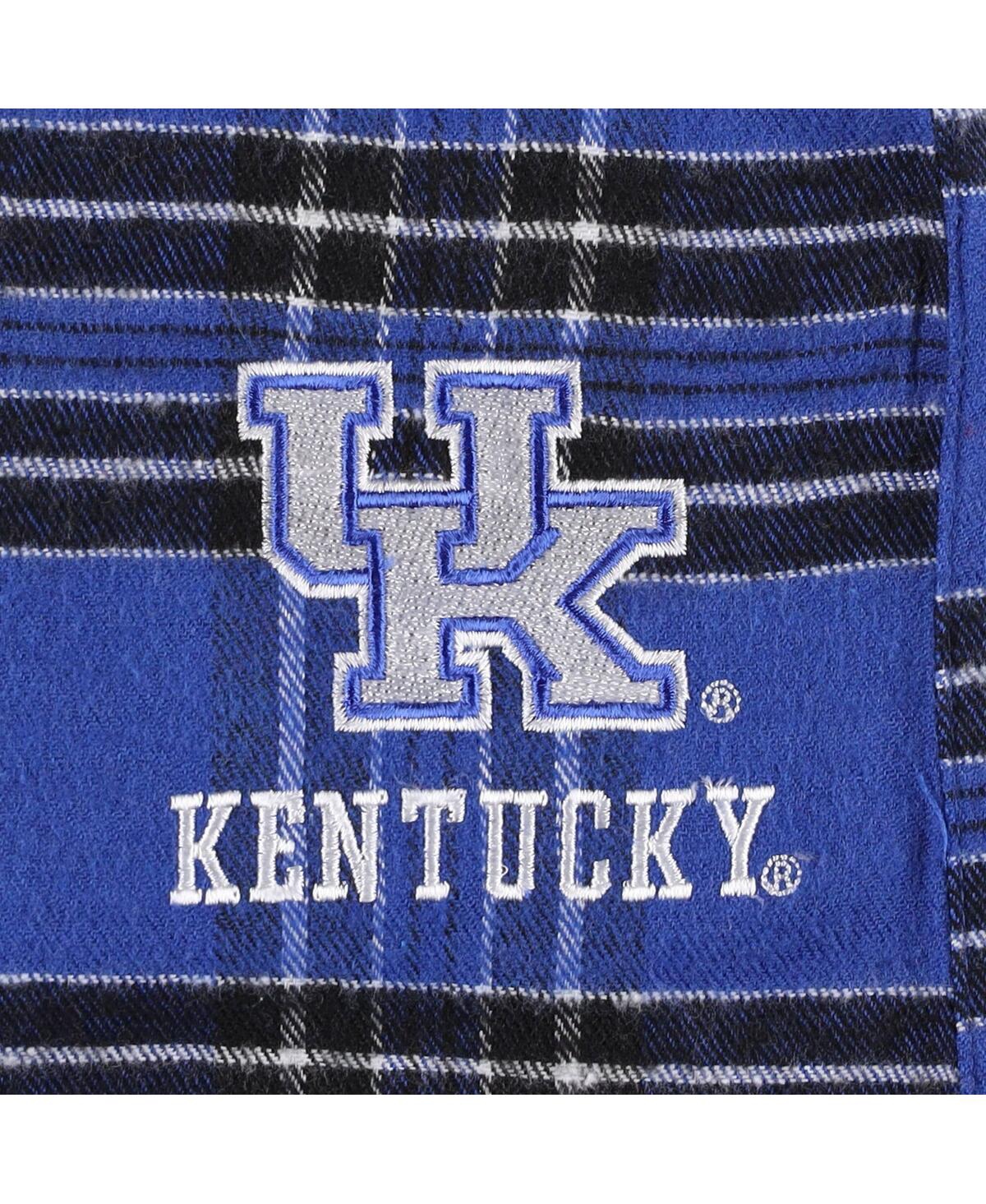 Shop Profile Men's  Royal Distressed Kentucky Wildcats Big And Tall 2-pack T-shirt And Flannel Pants Set