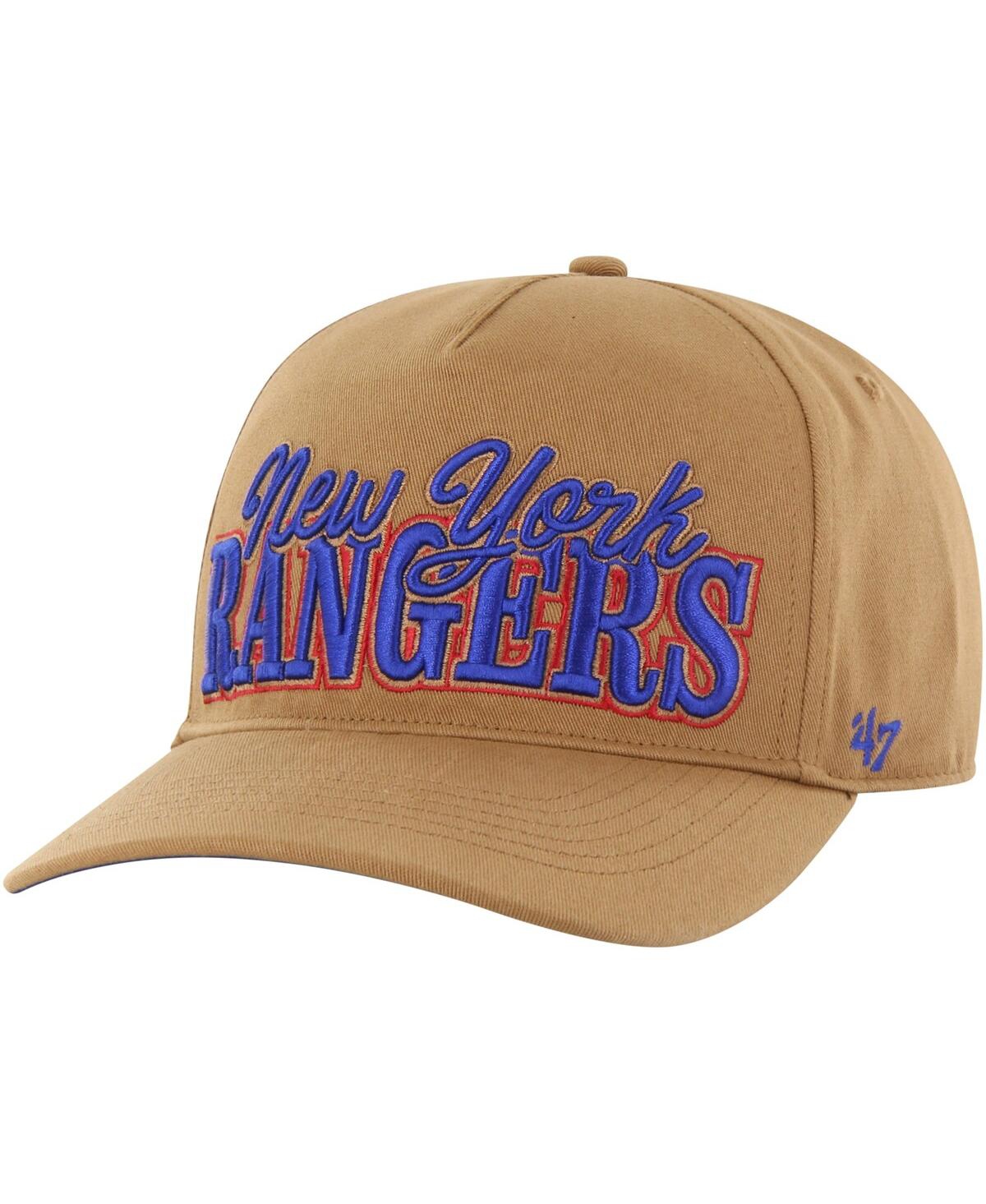 Men's '47 BrandNew York Rangers Barnes Hitch Adjustable Hat - Tan
