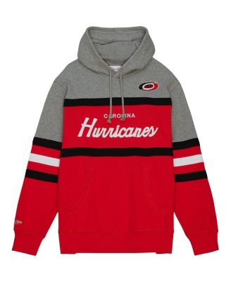 Men's Red, Gray Carolina Hurricanes Head Coach Pullover Hoodie