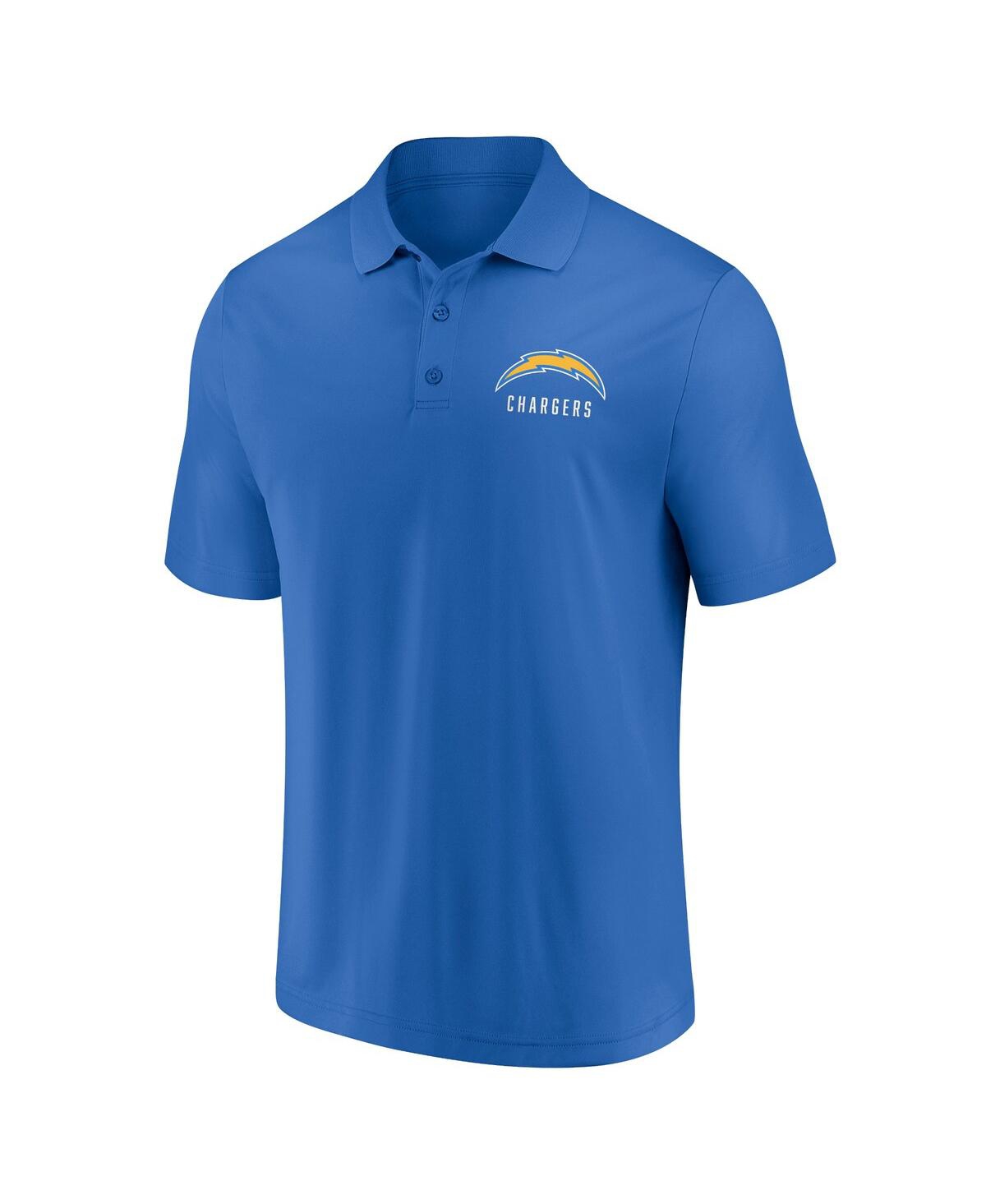 Men's Fanatics Powder Blue Los Angeles Chargers Lockup Two-Pack Polo Shirt Set - Powder Blue