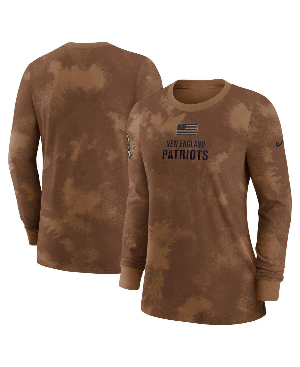 Nike Brown Carolina Panthers 2023 Salute To Service Long Sleeve T-shirt In Brown