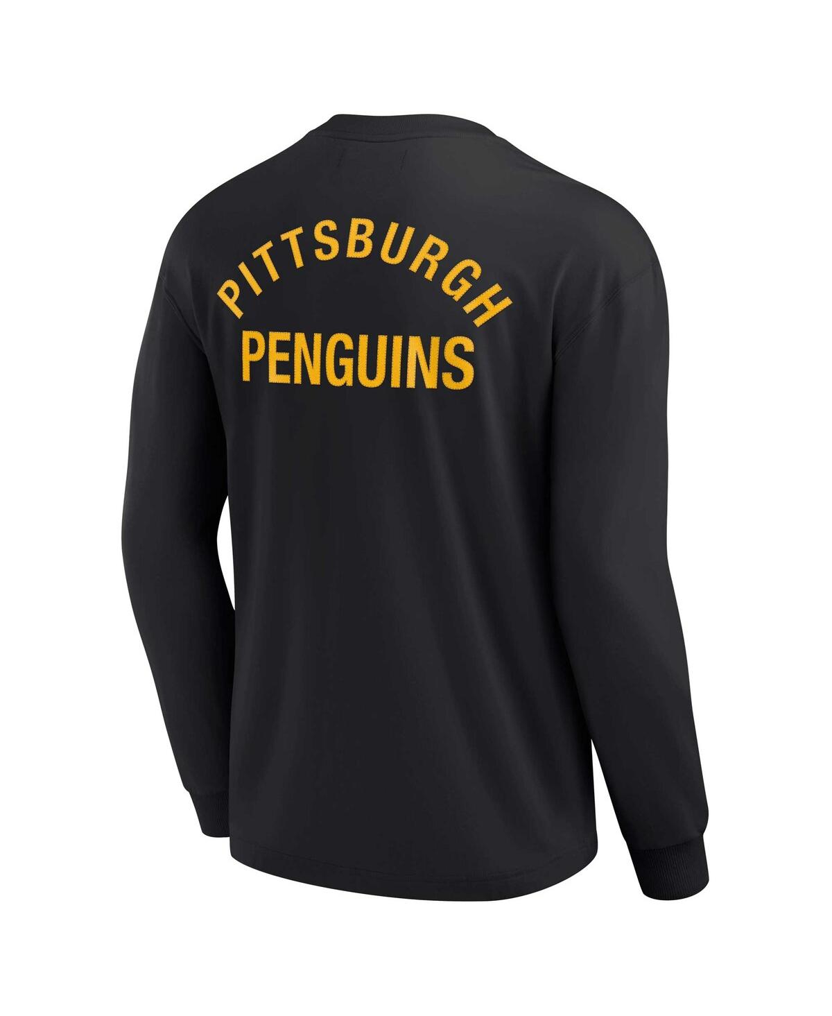 Men's and Women's Fanatics SignaturePittsburgh Penguins Super Soft Long Sleeve T-shirt - Black