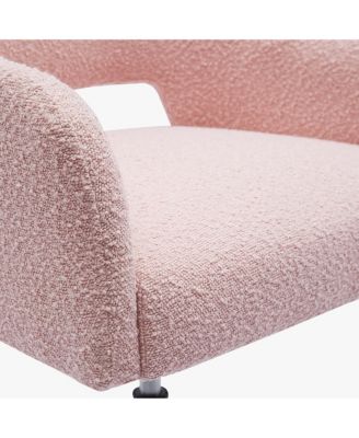 Mid-Century Modern Swivel Office Vanity Chair with Wheels (Set of 2)