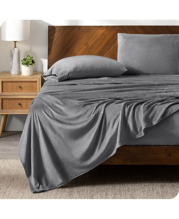 Bare Home Micro plush Fleece King Sheet Set Macy's