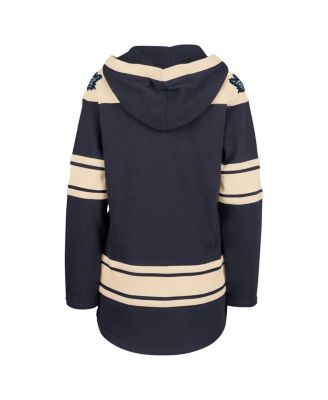 Women's Navy Toronto Maple Leafs Superior Lacer Pullover Hoodie