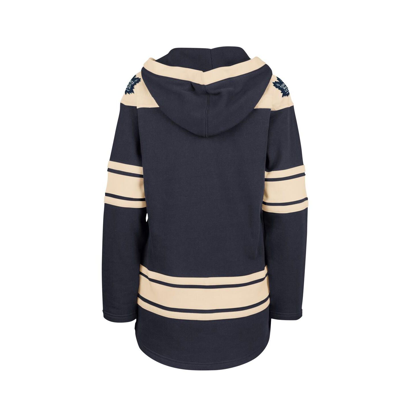 Женское худи '47 Brand Navy Toronto Maple Leafs Superior Lacer Pullover — фото 3