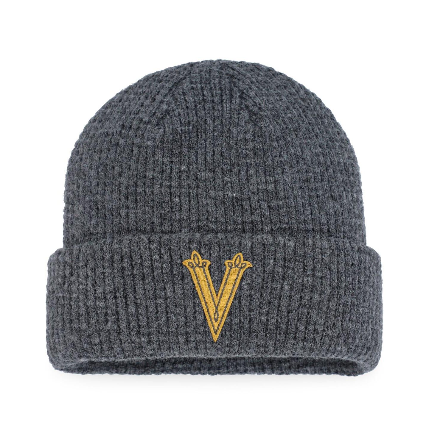 Мужская шапка Fanatics Vegas Golden Knights Charcoal 2024 NHL Winter Classic Fisherman Cuffed Knit Hat — фото 1