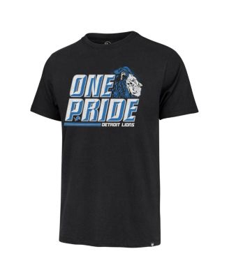 Men's Black Distressed Detroit Lions Regional Franklin T-shirt