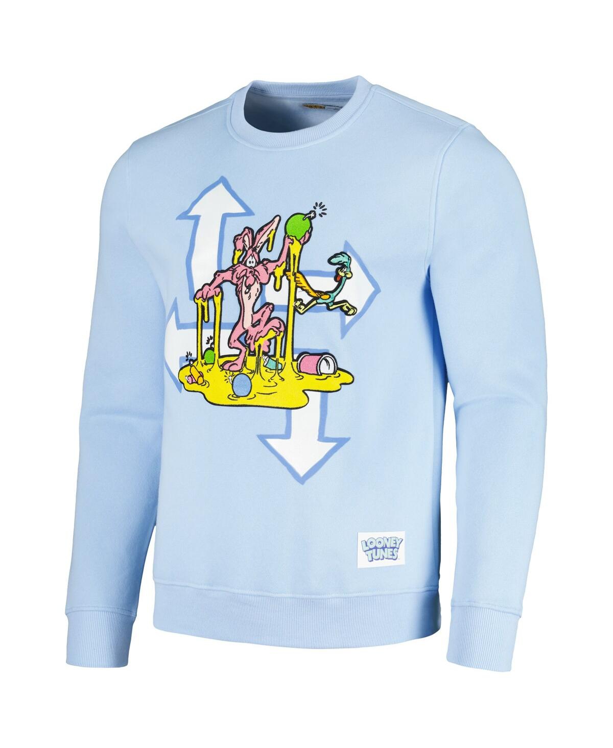 Shop Freeze Max Men's And Women's  Light Blue Looney Tunes Arrow Willie Pullover Sweatshirt