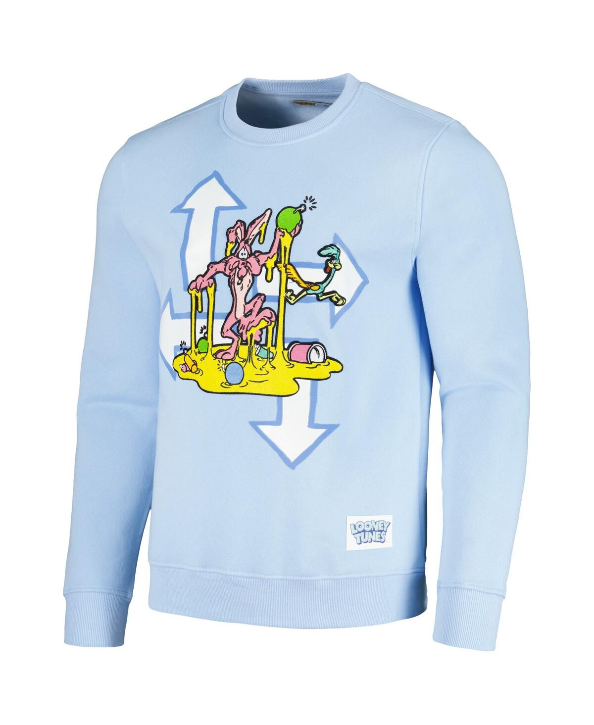 Freeze Max Men's And Women's  Light Blue Looney Tunes Arrow Willie Pullover Sweatshirt In Light Blue