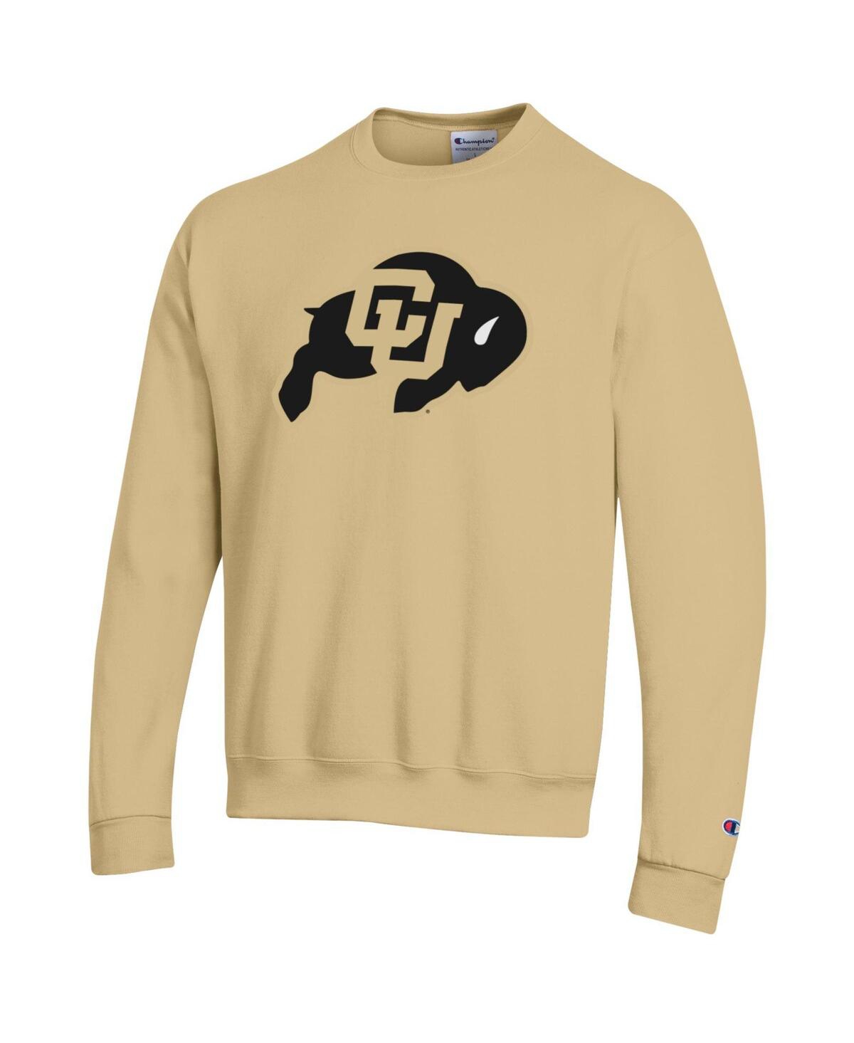 Men's ChampionColorado Buffaloes Primary Logo Pullover Sweatshirt - Gold