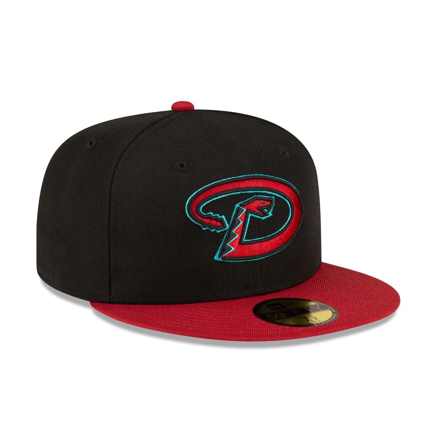 Мужская кепка New Era Black, Red Arizona Diamondbacks Road Authentic Collection On-Field 59FIFTY Fitted Hat — фото 3