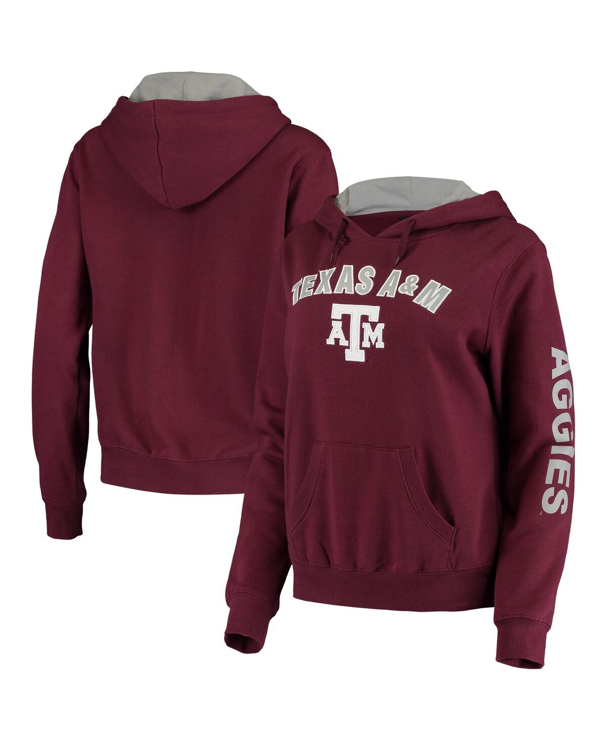Colosseum Women's  Maroon Texas A&m Aggies Loud And Proud Pullover Hoodie
