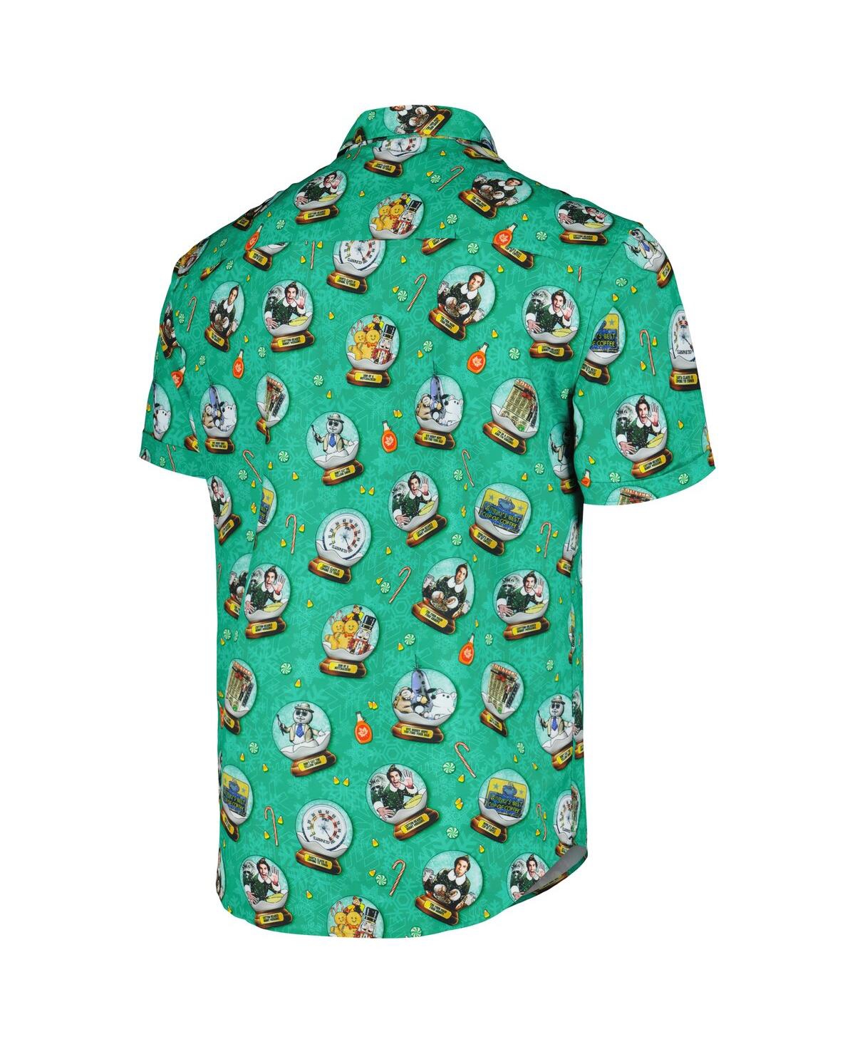 Shop Rsvlts Men's And Women's  Green Elf Son Of A Nutcracker Kunuflexâ Button-down Shirt