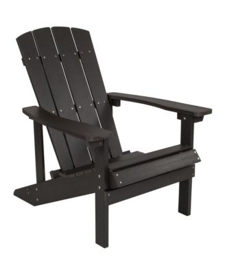 Riviera Azure Adirondack Patio Chairs With Vertical Lattice Back And Weather Resistant Frame