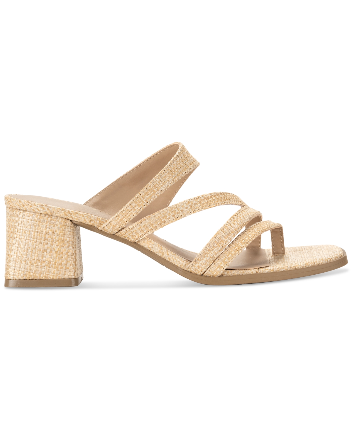 Sun + Stone Women's Baylinn Block Feel Slip On Dress Sandals, Created for Macy's