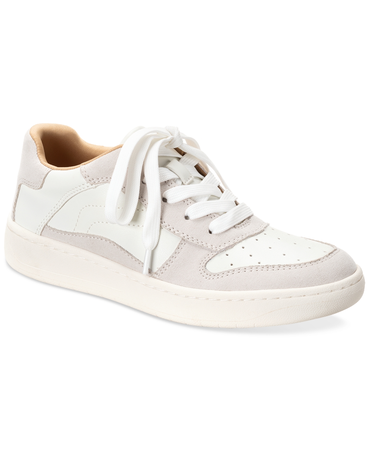 Shop Sun + Stone Women's Mauraa Lace Up Sneakers, Created For Macy's In White