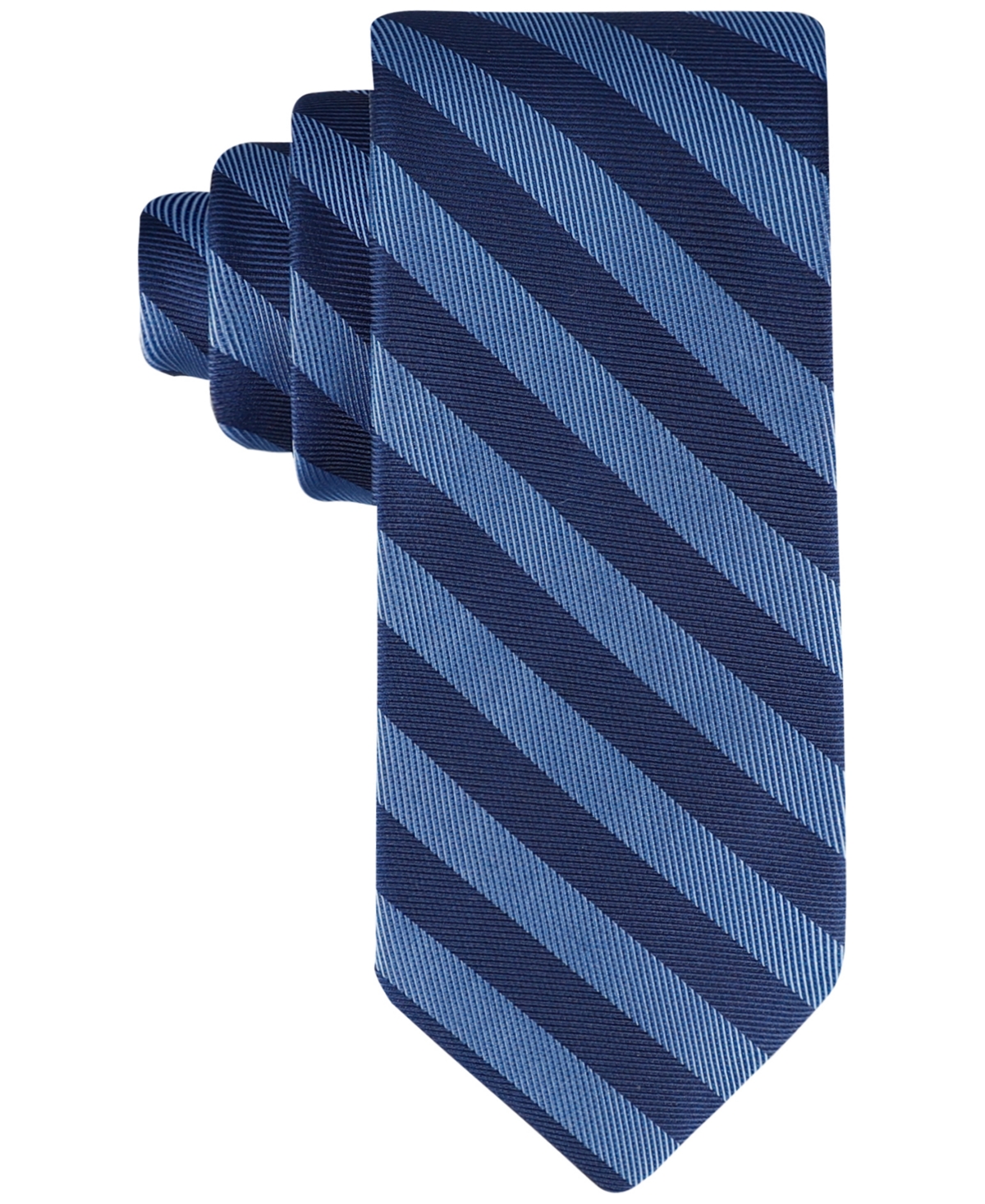 Shop Tommy Hilfiger Men's Toby Stripe Tie In Blue