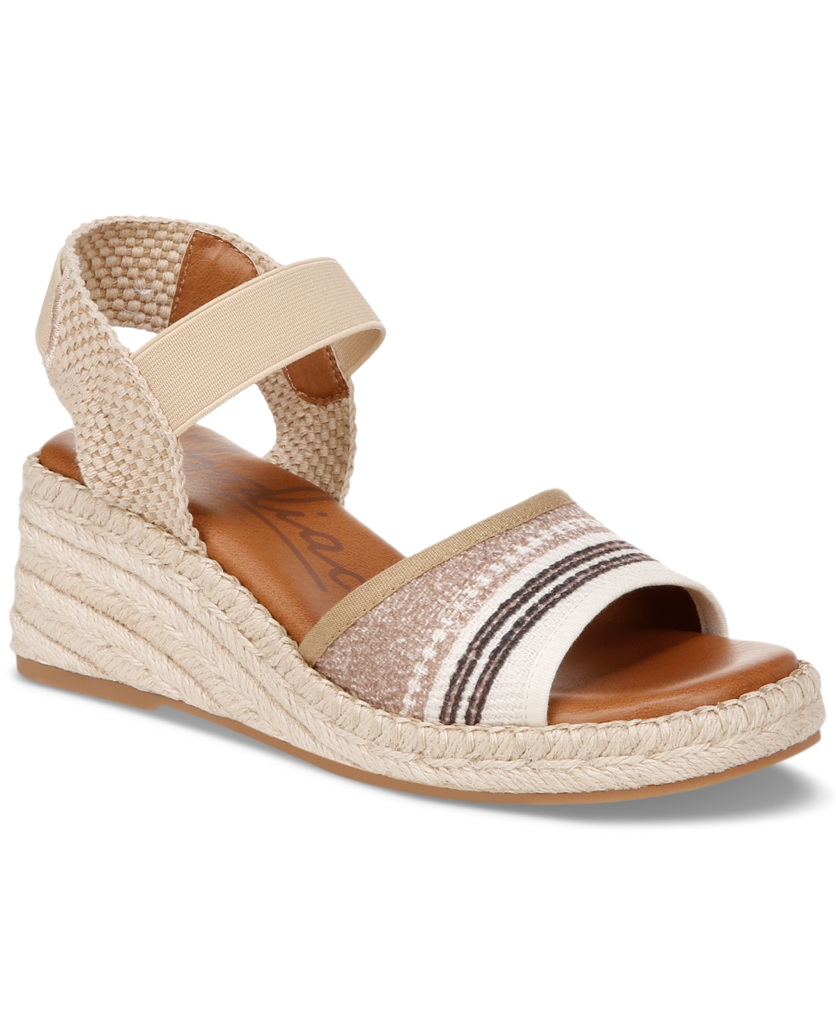 Women's Noreen Ankle-Strap Espadrille Wedge Sandals - Pink