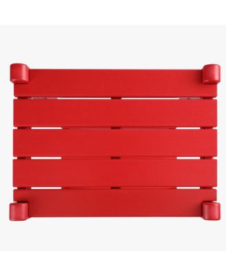 36" Outdoor Adirondack HDPE 2-Tier Patio Side Table