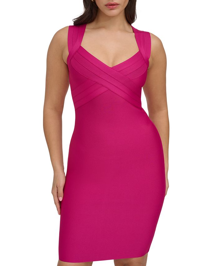 Sweetheart Wide Strap Bandage Dress