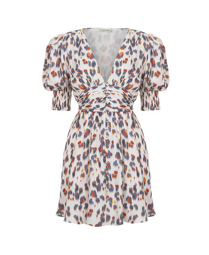 NOCTURNE Women's Leopard Print Mini Dress - Macy's