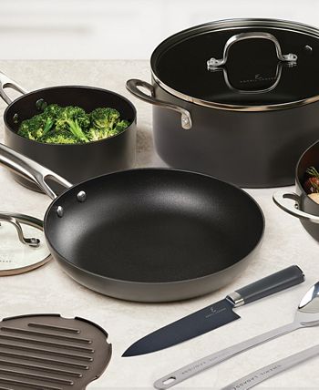  Emeril Everyday Lagasse Kitchen Cookware, Forever Pans, Pots  and Pans Set with Lids, Hard-Anodized Nonstick, Black (13 Piece Set): Home  & Kitchen