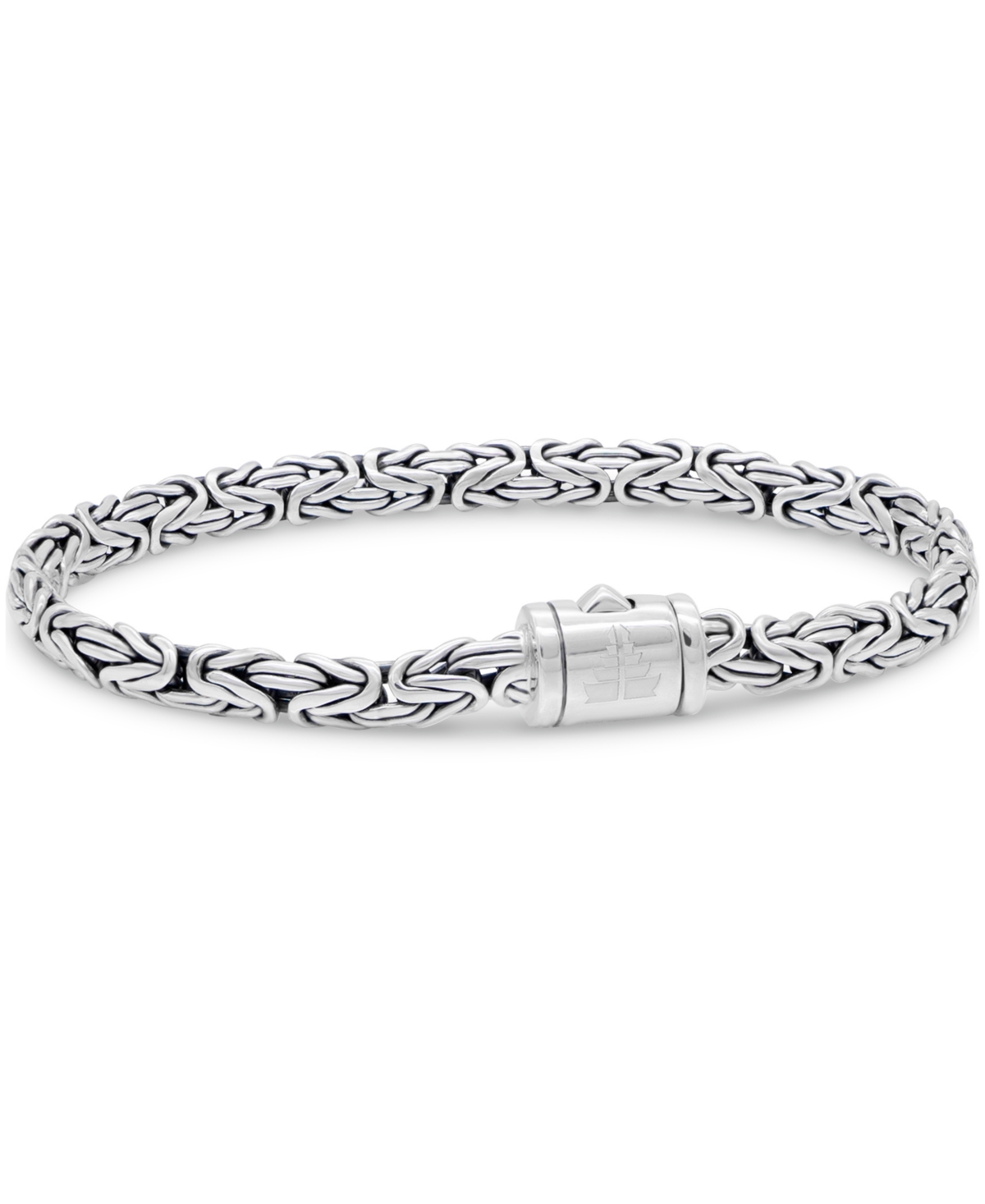 Borobudur Oval 5mm Chain Bracelet in Sterling Silver - Silver