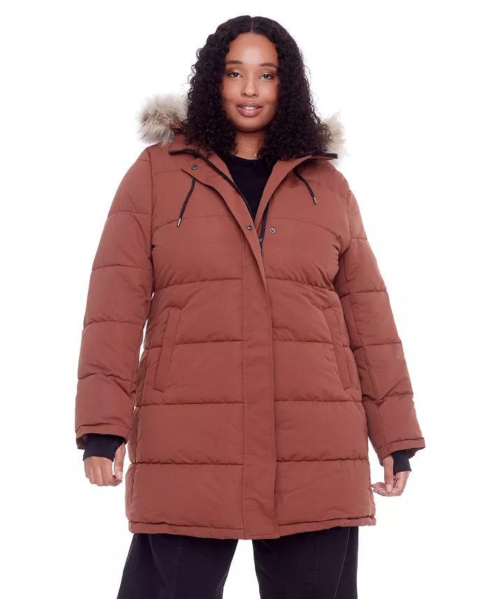 Women's Plus Size - Aulavik Plus | Mid-Length Hooded Parka Coat - thumbnail 5