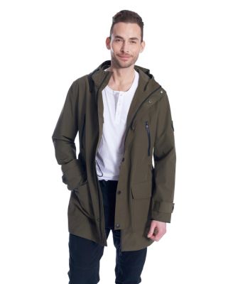 Men's Banks | Hooded Drawstring Raincoat