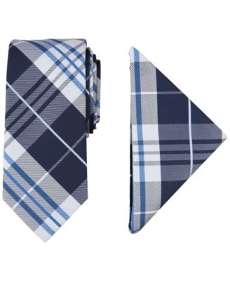 Men's Lydonia Plaid Tie & Pocket Square Set