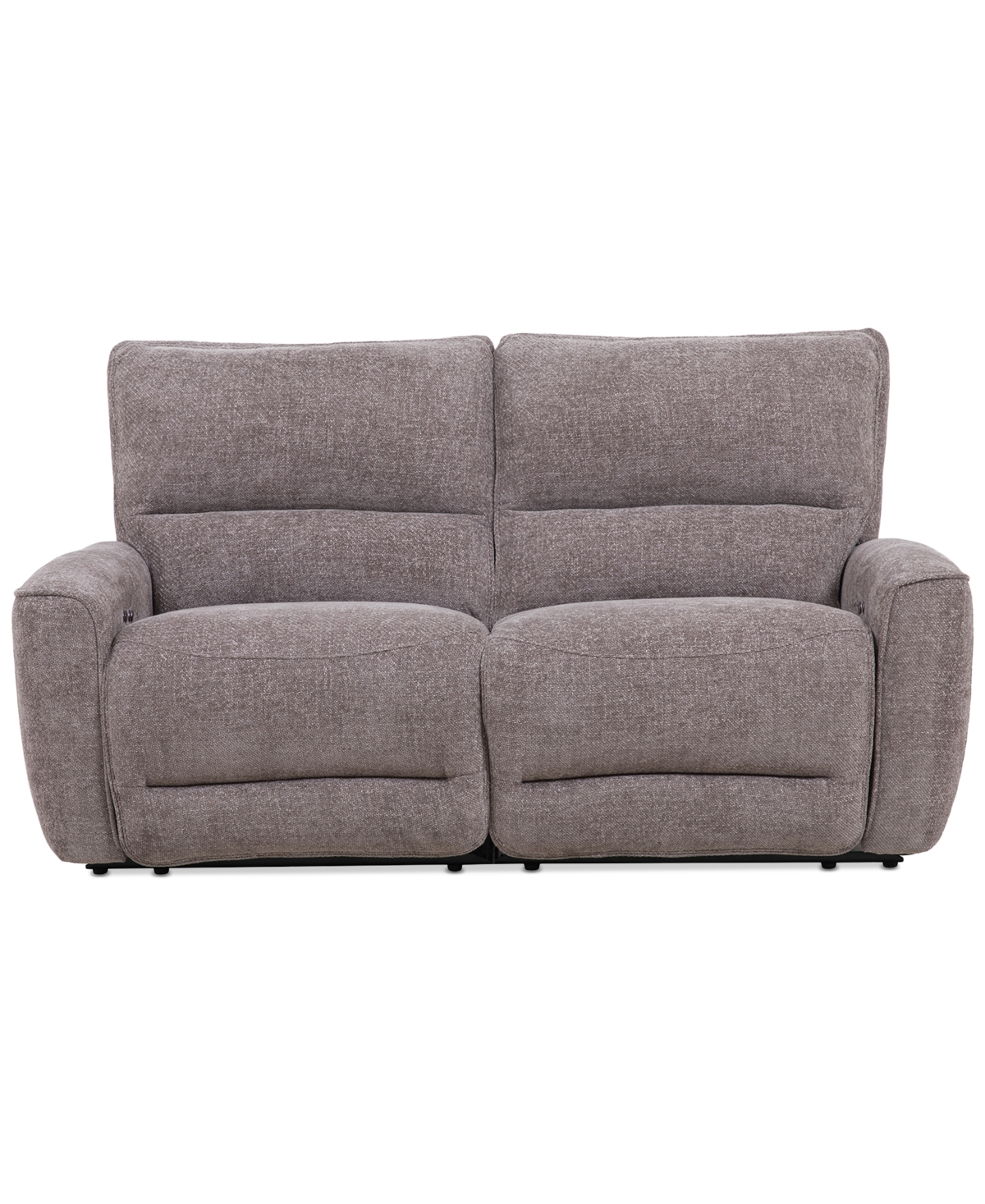 Macy's Deklyn 76" 2-pc. Zero Gravity Fabric Sofa With 2 Power Recliners, Created For  In Brown