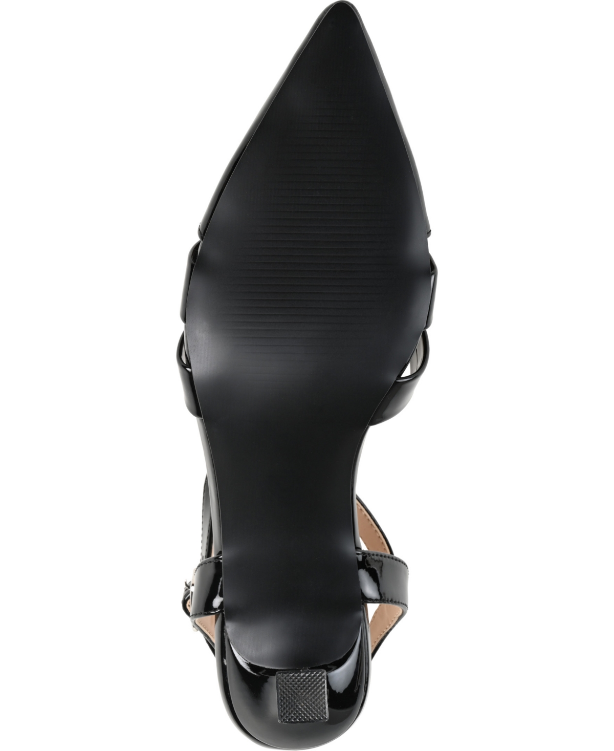 Journee Collection Collection Women's Jazlynn Wide Width Pump In Black Patent