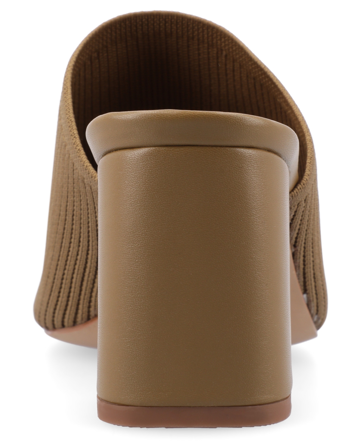 Journee Collection Women's Lorenna Wide Width Block Heel Slide Sandals In Olive
