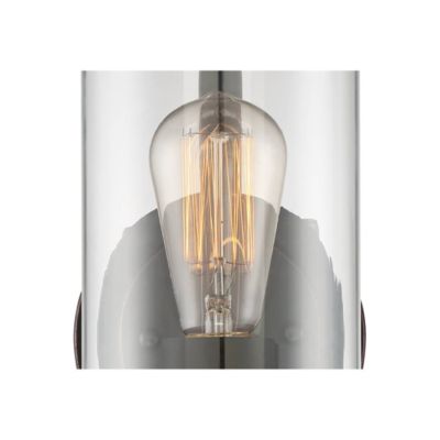 Eagleton Rustic Farmhouse Wall Light Sconce Oil Rubbed Bronze Hardwire 5 1/2" Fixture LED Clear Glass Shade for Bedroom Bathroom