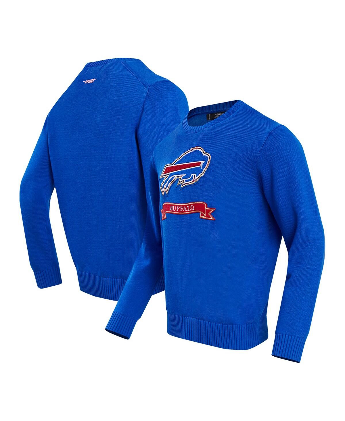 Shop Pro Standard Men's  Royal Buffalo Bills Prep Knit Sweater