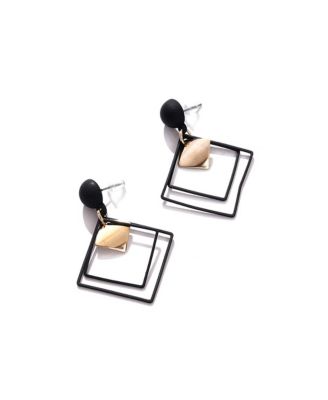Women's Pink  Embellished Flower Stud Earrings
